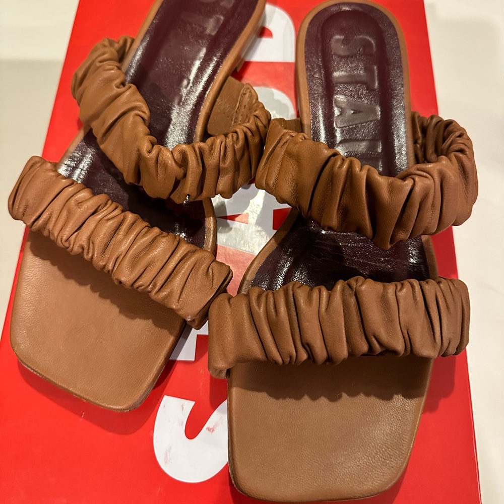 STAUD Maya ruched sandal